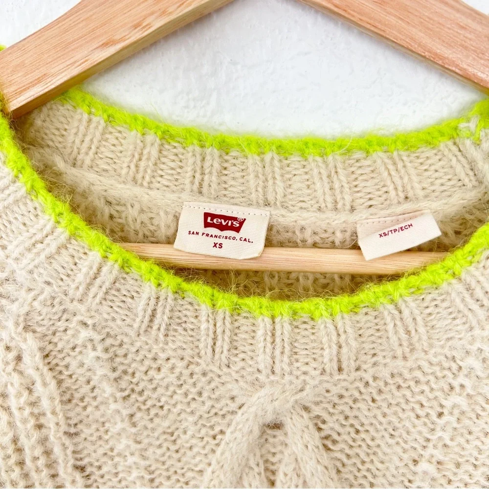 Women’s Fisherman Sweater Levi’s Cable Knit Size XS Cozy